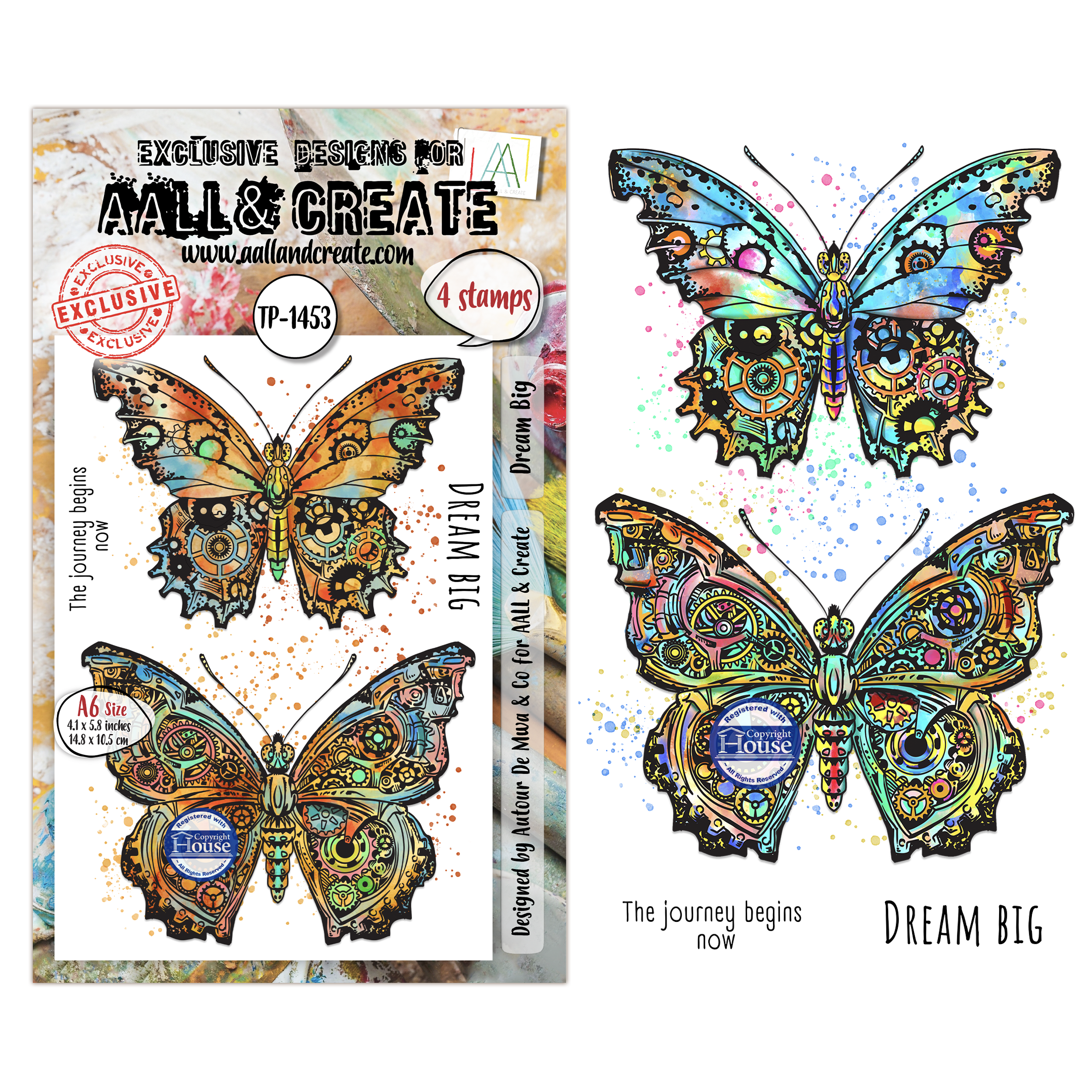 AALL & Create Stamp Sets - A6 - Gearlight Core Dream Big (AALL-TP-1453)