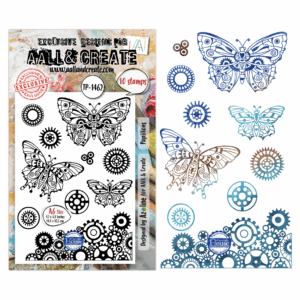 AALL & Create Stamp Sets - A6 - Cercle De Couleurs  Papillons (AALL-TP-1462)