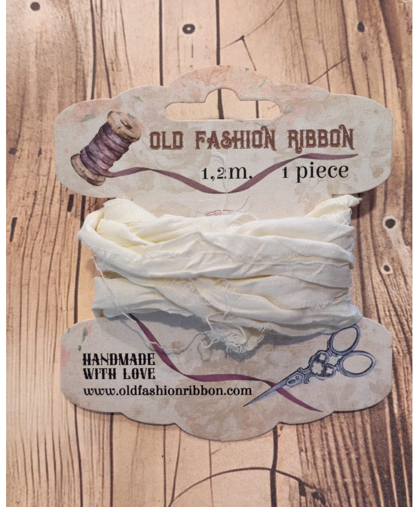 Old Fashion Ribbon: Old Fashion LINEN - vintage IVORY (ROLDL-21)