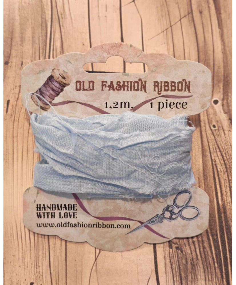 Old Fashion Ribbon: Old Fashion LINEN - vintage BLUE (ROLDL-29)