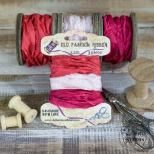 Old Fashion Ribbon: Set of 3 pieces - DEEP REDS (ROLDZ-08)