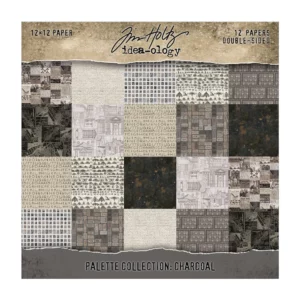 Tim Holtz Palette Collection 12x12 Inch CHARCOAL (TH94465)