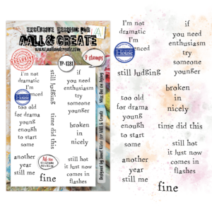 AALL & Create Stamp Sets - A6 - Dee Unfiltered: Miss Dee on Aging (AALL-TP-1381)
