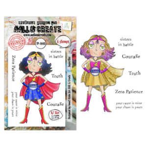 AALL & Create Stamp Sets - A7 - Dee Unfiltered: SuperDee (AALL-TP-1441)