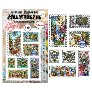 AALL & Create Stamp Sets - A6 - Postcards of Cheer: Postmarked Joy (AALL-TP-1491)