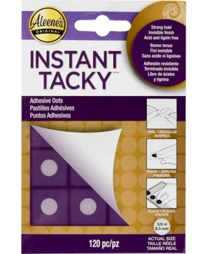 Aleene's Instant Tacky Adhesive Dots 3/8 Inch (120pcs) (33186)