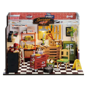 Robotime DIY Miniature House - Garage Workshop Kit (157 Pieces) - DG165